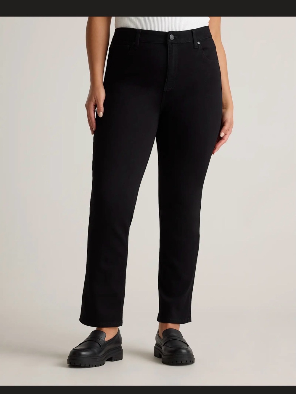 Quince Straight Stretch Slim Jean - Luna